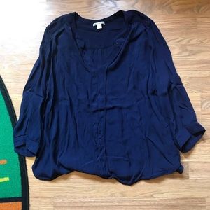 Navy blouse